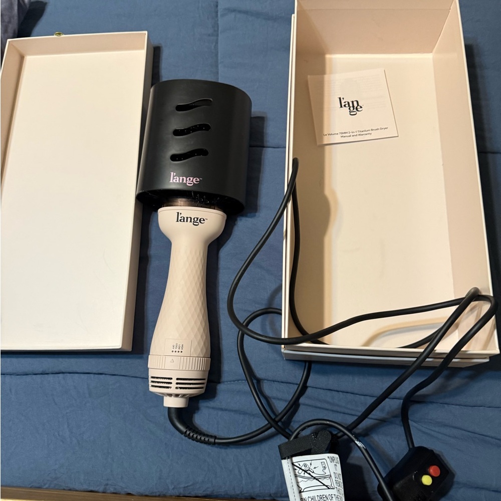 Lange Black and Cream Hair Tool